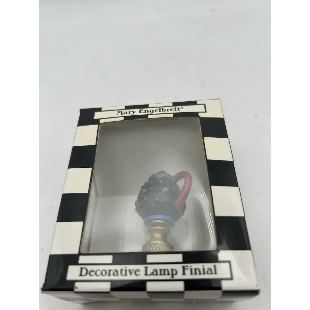 Mary Engelbreit Lamp Finial Topper Tea Pot Collectable new NIB Any Standard Lamp